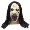 Yearsahrk Horror Ghostface Maschera Halloween Scary Zombie Maschera in lattice da donna che piange maschera Halloween costume cosplay lattice accessori di scena