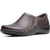 Clarks Cora Giny, Mocassino Basso Donna, Marrone Scuro Tumbled Smooth Lea, 42 EU Larga