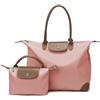 Outplea Borsa a mano da donna, grande, di design, con manico lungo, da donna, borsa da lavoro e mini sacchetti, borsa da viaggio, Colore: rosa.