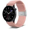 Niboow 20mm Cinturino per Amazfit GTR Mini/GTS 4/GTS 4 Mini/GTS 2 Mini/GTS 3/GTS 2/GTS 2e, Nylon Intrecciato Regolabile Cinturino per Amazfit Bip 3 Pro/Bip 3/Bip S/Bip U Pro (Rosa)