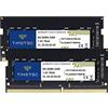 Timetec 16GB KIT (2x8GB) DDR4 3200MHz (DDR4-3200) PC4-25600 Non ECC Unbuffered 1.2V CL22 1Rx8 Single Rank 260 Pin SODIMM Laptop PC Memoria del computer Modulo RAM Aggiornamento
