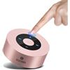 Xleader A8 Cassa Bluetooth Mini (Confezione regalo) altoparlante Bluetooth 5.3 portatile potente con AUX,Micro SD,Mic,12ore,Design Touch LED,per iPhone,doccia,ufficio,regalo della donna,Rosa