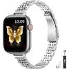 Towonshy Originale Cinturino Sottile in Metallo Compatibile Con Apple Watch 38mm 40mm 41mm 44mm 45mm 46mm 49mm, Acciaio Inossidabile per iWatch Ultra 1 2 3, Serie 12 11 10 9 8 7 6 5 4 3 2 1