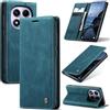Azororo Cover per Xiaomi Redmi Note 14 Pro 4G, Premium PU Pelle Custodia, Magnetica Carta Fessura Portafoglio Case, Flip Cavalletto Custodia per Redmi Note 14 Pro 4G - Blu verde