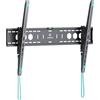 ONKRON Supporto TV parete Inclinabile 60 - 110, Carico 120 kg, Gancio TV muro VESA 200x200 - 900x600 mm, Braccio televisore in Acciaio, Porta televisione da muro, Montaggio Semplice, Nero, UT12-B