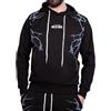 XTREME BOXING - Felpa in Cotone Leggero con Cappuccio, Tasca Frontale a Marsupio, Felpa della Tuta Uomo in Cotone, Sportiva, Casa, Palestra, Jogging, Tempo Libero XF211C (XXL, Nero)