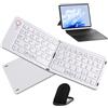 Generic Tastiera pieghevole - Tastiera portatile pieghevole | Tastiera pieghevole ultra sottile portatile compatibile con la maggior parte di tablet, computer portatili e smartphone, supporta 3 dispositivi