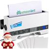 Mxmoonant TH-36 Rilegatrice termica, max. 200 fogli, semplice utilizzo, compatta, per A5/A4, con 5 coperchi di rilegatura