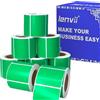 LENVII Verde Etichette Termiche 40mm x 30mm(1.57 x 1.18)2000 Fogli - 8 Rotoli × 250 Etichette,Resistenti a Strappi/Acqua/Olio/Graffi Etichette Adesive Multiuso per casa,Adatto per stampanti termiche