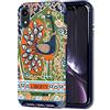 tech21 Tech 21 Evo Luxe Liberty Francis Custodia Protettiva per Apple iPhone XR - Blu/Arancia