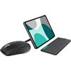 Logitech MX Anywhere 3S, Mouse Wireless Compatto + Flip Folio, custodia con tastiera per iPad Pro (M4), iPad Air da 11 pollici (M2 e M3)(5ª Gen - 2024), multidispositivo, ITA QWERTY - Graphite