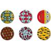 Excelsa Afrika Set 6 Sottopiatti, Diametro 33 Cm., Plastica, Riutilizzabili