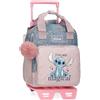 Disney Joumma Bags Stitch You are magical zaini, zaini scolastici, zaini per bambini, include pompon decorativo, vari scomparti, blu, Zaino 28 + carrello