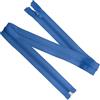 Aerzetix - Set di 5 Cerniere Lampo a Spirale N°5 70cm separabili con cursore - in Metallo Nylon Poliestere - Colore Blu Zaffiro - per Cucito Artigianato creazioni Tessili