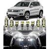 BMT xms Kit di Luci LED per Interni per Volkswagen VW Tiguan 1 5N 2008-2017, Lampadine LED per Interni Auto e Camion 6000K Bianco Luminoso