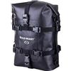 WILD HEARTImpermeabile Moto Dry Borsa Crash Bar Borse 15L Utilizzato come Bagaglio Sissy bar Sella Posteriore Portapacchi Parafango Posteriore Borsa Attrezzi lato Moto Sporco (Nero TPU, 15l)