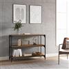 FIRBNUS Libreria Rovere Fumo 100x33x70,5 cm in Legno Multistrato e Acciaio - Scaffale Da Parete per Soggiorno e Studio - Stile Industriale Versatile