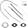 lasuroa Cavi Freno Gyro BMX Anteriore & Posteriore (Superiore, Inferiore) con Rotore Girevole Set Completo, Kit Cavi Freno Bici Grado Filo & Guaina per Maggior Parte dei Sistemi Gyro Parti Bici 20