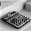 Piccola console a 4 canali Sounds Mixer Board per la casa in studio
