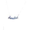 NADIR Collana Unisex Nome in Argento 925% Anallergico Made in Italy (Amelia)