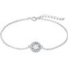 JewelryPalace Bracciale Donna Argento 925 Sterling con Creato Moissanite, Braccialetto Donna con Pietra a Taglio Rotondo, Bracciale Catena in Argento Anniversario Set Gioielli Donna