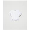 Twin Set t-shirt da donna: design elegante con maniche farfalla e pizzo
