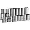 Capri Tools da 1/4 Set di chiavi a bussola basse e profonde, SAE, 3/16 su 9/16, SAE, 20 pezzi.