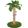 HOMYHANDS Tiragraffi per gatti e gattini, alto 60 cm, con corda in sisal, palma con palla appesa (60 cm)