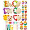 Kimfead Formine Biscotti 48 Pezzi, Kimfead Stampini Biscotti Animali Natale, Frutta e Verdura, Cookie Cutter con Formine di Dinosauro Cuore