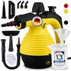 Neighbour's Friend® Pulitore a vapore portatile con molti accessori da 350 ml, potente pulitore a vapore a mano da 3,5 bar, dispositivo a vapore per finestra con regolazione del vapore