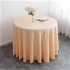 Highdi Tovaglia Rotonda Antimacchia, Hotel Banchetto Tovaglia Lavabile Tovaglie da Tavola Poliestere Tavolo Gonna per Giardino Matrimonio Festa Decorazione (220cm,Champagne Chiaro)