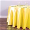 Highdi Tovaglia Rotonda di Raso per Festa, Tovaglia Elegante in Tessuto Satinato Lavabile in lavatrice per Matrimonio Compleanno Feste Banchetto Hotel (180cm,Giallo)