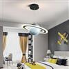 Lanekd LED Lampada a Sospensione Camera per Bbambini Lampadario Moderno Vetro Pianeta Ø45CM Design Lampadario a Sospensione Dimmerabile Altezza Regolabile Ragazzi Ragazze Camera da letto Plafoniera
