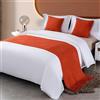 HFDJRWK Copriletto per hotel, coperta, sciarpa, copriletto decorativo, adatto per letti di hotel e case, matrimoniali, singoli e king size, arancione, 60 x 180 cm