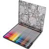 Coolpack 60152PTR, Round Colour pencils 24 pcs metal box Disney 100 Black Collection