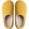 Rojeam Pantofole Donna Impermeabili Comfort Scarpe da Giardino Invernali Pantofole da casa Calde da Esterno per Uomo Donna, Giallo, 41/42 EU
