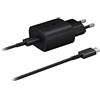 Samsung Ep-Ta800X Caricabatterie Super Fast Charging 25W Con Cavo e Porta Usb Type-C, Nero, ‎47.4 x 26.2 x 78.1 cm, 50 grammi