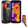 Ulefone Armor Mini 20T Pro 5G Rugged Smartphone con Termocamera, 16GB RAM+256GB ROM 4.7'' HD+ 50MP+32MP Android 14 6200mAh 33W IP68 Telefono Indistruttibile, Dual SIM/Face ID/NFC/GPS