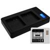 Kit 8 Batterie Ricaricabili CR123A 750mAh + Caricatore 8 Slot Per Telecamere Arlo VMC3030, VMK3200, VMS3230/3330/3430/3530