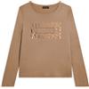 Freddy T-shirt donna manica lunga con logo strass