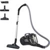 Hoover Aspirapolvere a traino senza sacco potente e compatto HP1 per tappeti, pavimenti duri e delicati, Leggero e con filo, Contenitore 2L, Spazzola Parquet, Raggio d'azione 7,5 m [HPZ107HM]