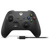 Microsoft Xbox Wireless Controller + USB-C Cable Black Gamepad Analogue/Digital PC Xbox One Xbox One S Xbox One X Xbox Series S Xbox Series X
