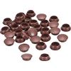QUARKZMAN 150pz Tappi per Fori a Vite, 16mm(5/8) Dia Tappi Copriforo in Plastica, Tappi per Fori Chiusura a Scatto Tappi a Incasso per Mobili, Rosso Marrone