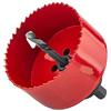 MACHSWON Sourcingmap - Punta per sega a tazza per legno, plastica, alluminio, 16 - 80 mm, 1 pezzo rosso, rosso