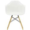 Vitra - Poltrona Eames Plastic Armchair - Bianco - Acero massiccio - Designer Charles & Ray Eames