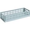 Hay - Cestino Colour Crate - Blu - Polipropilene riciclato - Designer Hay Studio