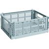 Hay - Cestino Colour Crate - Blu - Polipropilene riciclato - Designer Hay Studio