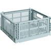 Hay - Cestino Colour Crate - Blu - Polipropilene riciclato - Designer Hay Studio