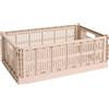 Hay - Cestino Colour Crate - Rosa - Polipropilene riciclato - Designer Hay Studio