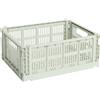 Hay - Cestino Colour Crate - Verde - Polipropilene riciclato - Designer Hay Studio